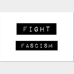 FIGHT FASCISM - Retro Label Maker Design Posters and Art